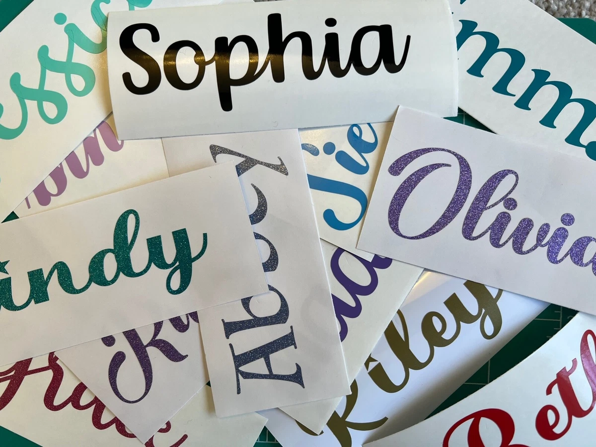 Personalized Name Sticker Vinyl Decal For Yeti Tumbler Water