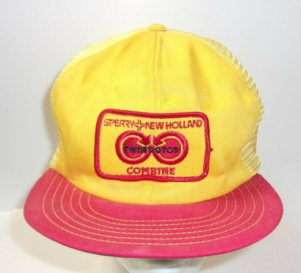 Sperry New Holland Twin Rotor Combine Vintage Cap Trucker Ha