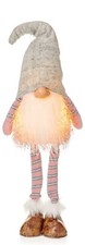 Image of Christmas Decoration Standing Gonk LED 50cm Premier Gnome Pink, Grey LB205803