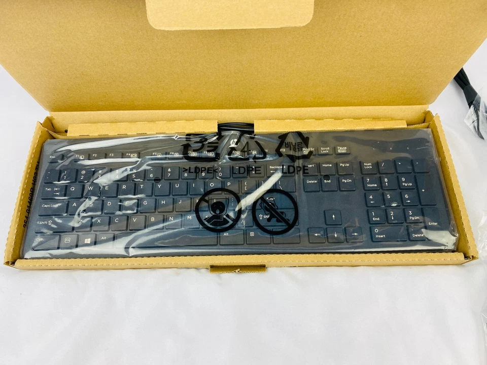 NEW HP Keyboard 803181-001 USB Slim Keyboard and Mouse Win 8 US Black NEW-OB - Image 3 of 4