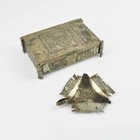 Cigarette Holder & Ashtray Versilbert Bolivia 900 Inca Mayan Silver