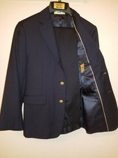 Class Club Gold Label Boy's size 12 Navy Blazer Jacket Coat  Slacks Pants