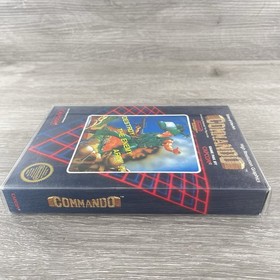 Commando 5-Screw (Nintendo NES, 1986) Complete Hang Tag Rare w/ Protector