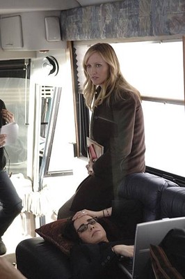 The West Wing Janel Moloney as Donna Moss Janeane Garofalo as Loui- Old Photo