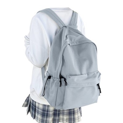 Simple School Backpack Waterproof Bookbag Lightweight Travel Laptop Bag Blue