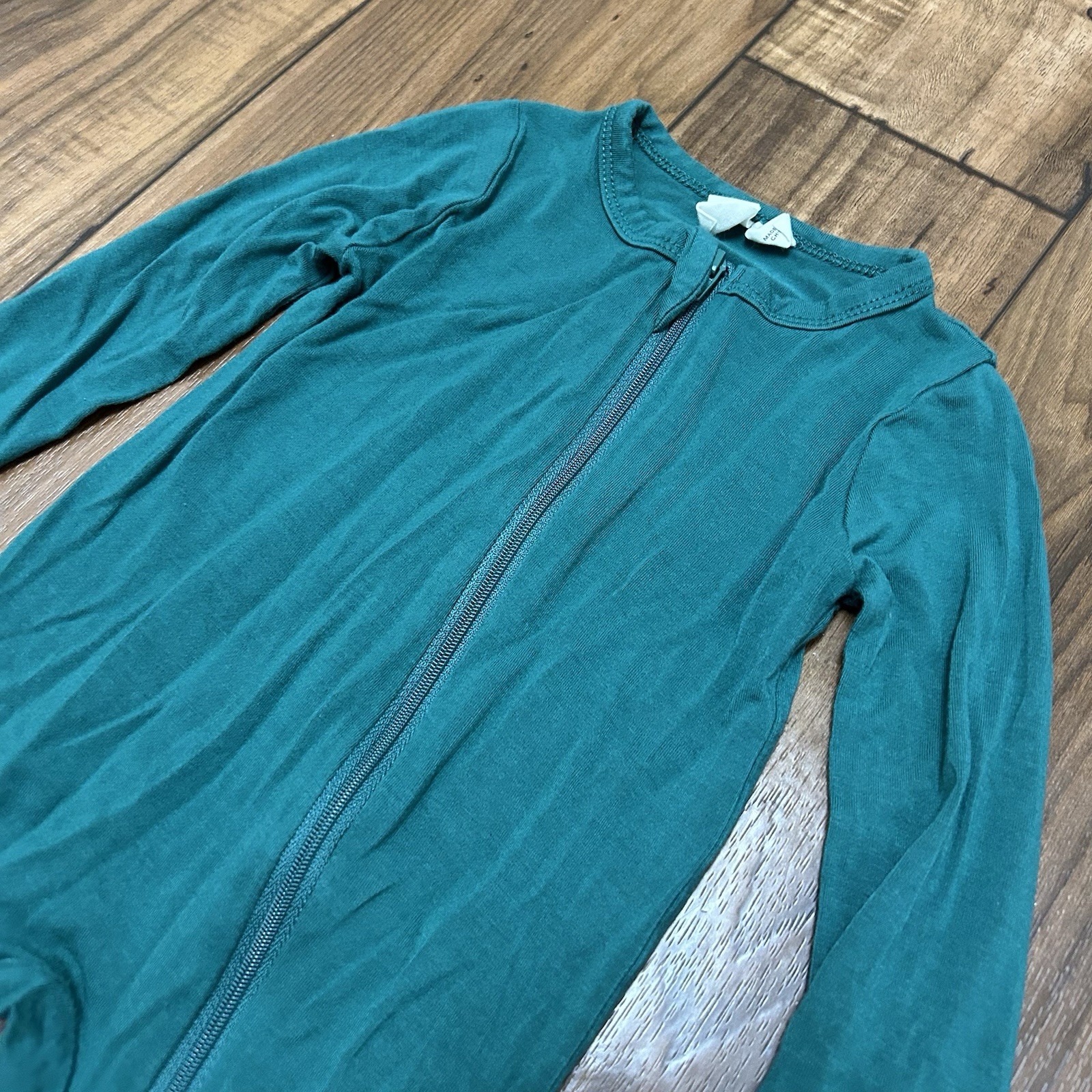 Kyte Baby Zippered Footie Bamboo Emerald Forest Green 6-12M