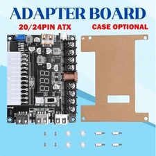 20/24Pin ATX Power Supply Breakout Board Adjustable Voltage Module / Case HOT