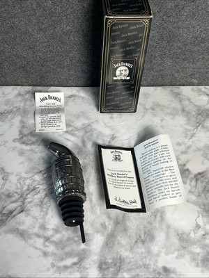 JACK DANIEL'S WHISKEY BARREL POURER - Silver Plated Spout -- NEW in BOX Old No 7