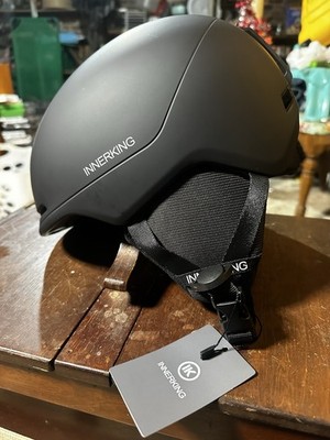 INNERKING Black Hard Shell Ski Helmet Adjustable Unisex Adults Winter Sports