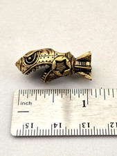 Shark Missile Brass Knife Bead Punk EDC DIY Paracord Woven Lanyard Pendant