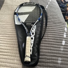 BABOLAT PURE DRIVE 110 TENNIS RACQUET 4 1/8   grip 110 sq in white grip racket