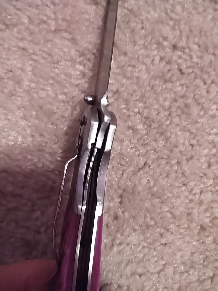 Women's Pink Super Bitch Spring Assisted Folding Pocket Knife - Image 4 of 4