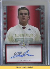 2020 Leaf Metal US Army All-American Bowl Tour 1/1 Jack Nelson #ATA-JN1 Auto 4z8