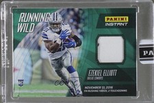 2016-17 Panini Instant NFL Running Wild Green Relics 7/10 Ezekiel Elliott 0w0
