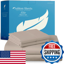 Ashton Sheets 100 Egyptian Cotton Sheets Full Size - 800 Series Elite