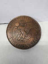 Vintage Brass 2002 United States of America 1776 1976 Bicentennial Belt Buckle