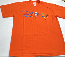 Disney Store Disney Mickey Mouse Orange Graphic Adult T-Shirt Size M