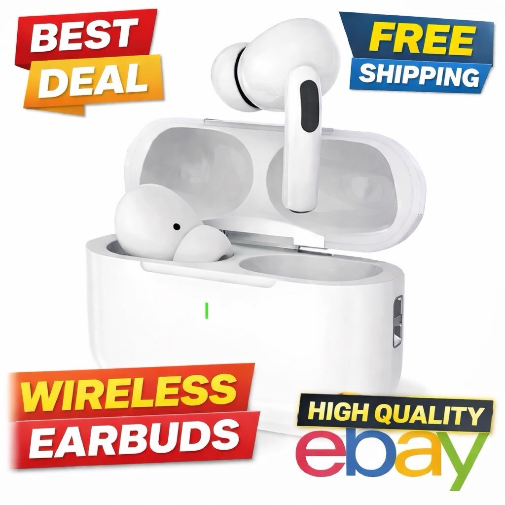 With Charging Case, Built-in Mic, White