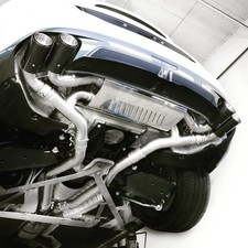 Eisenmann Klappen Sportauspuff BMW 3er G20 G21 M340i je 2x90 gerade Chrom-Carbon