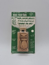 Vtg Boy Scouts Woodys Make Your Own Barney The Owl Neckerchief Slide Made In USA