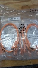 Cat 6 2 Ft. Orange patch cables 10 pack