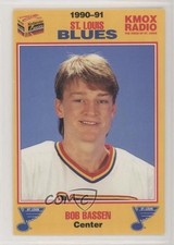 1990-91 Kodak St Louis Blues Bob Bassen #28 0t2