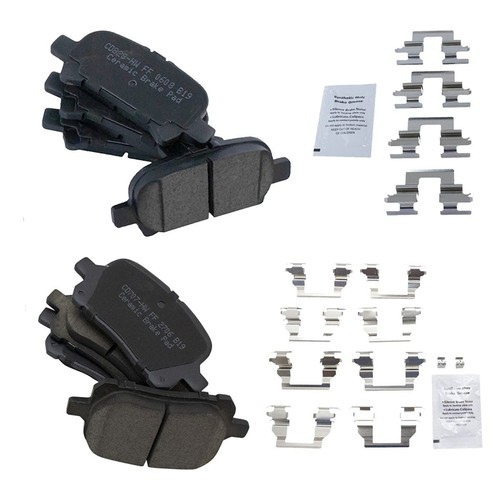 TRQ Ceramic Rear Disc Brake Pad Set for Ford Mustang GT350 GT350R TRQ Ceramic Rear Disc Brake Pad Set for Ford Mustang GT350 GT350R