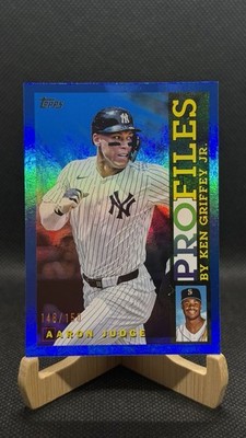 Topps 2026 Series 1 Topps Profiles Aaron Judge Yankees Blue Foil #TP-18 /150
