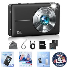 Lightweight 1080P Digital Camera with Anti-Shake and Rechargeable Batteries