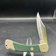 Vintage Puma 230 465 Back Packer Germany Lockback Folding Pocket Knife Green -EL