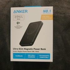 Anker MagGo Power Bank, Ultra-Slim 10,000mAh Magnetic Battery Pack, Qi2 Certifie