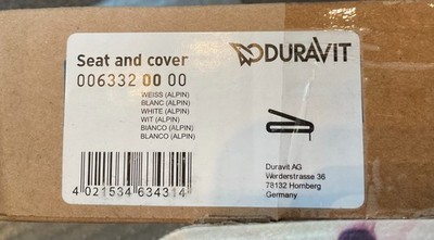 DURAVIT SEAT AND COVER- 0063320000 WHITE