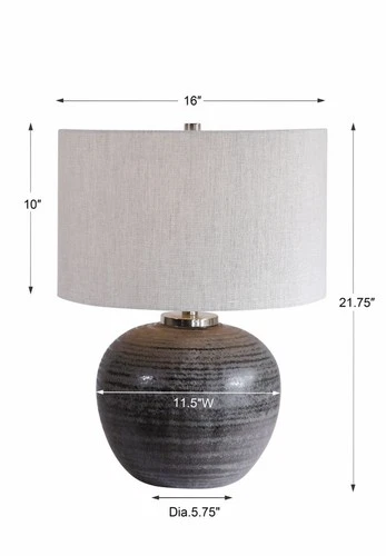 Mikkel  - 1 Light Table Lamp - 16 inches wide by 16 inches deep Lamps Uttermost - Picture 7 of 11
