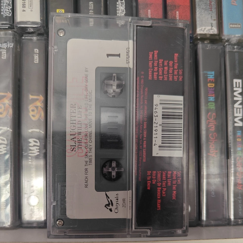Slaughter The Wild Life FULLY PLAY GRADED cassette album ** ref images  - Image 4 of 4
