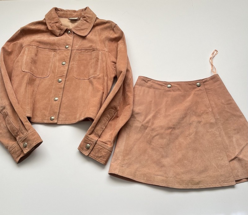 Vintage GAP Suede Skirt & Jacket Set