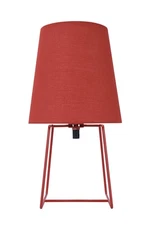 40172-21A, 13" High Transitional Metal Accent Table Lamp, Red Painted Finish ...
