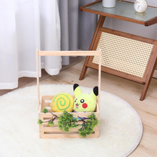 Wooden Baby Shower Crate Closet Storage Nursery Hamper with Handle Basket