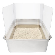 Cat Litter Box Pee Shields - 3PCS Transparent Splash Guard for Easy Cleaning