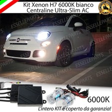 KIT XENON XENO H7 6000K FIAT 500 CINQUECENTO + PORTALAMPADE 100% NO AVARIA LUCI