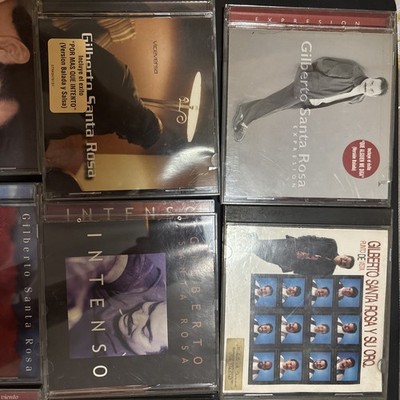 Gilberto Santa Rosa 12 CD LOT & USED RARE CD'S