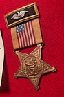 CIVIL WAR GAR VETERANS' MEMBERSHIP BADGE WITH OFFICER BAR & RIBBON