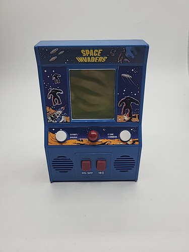 Space Invaders LCD Game Basic Fun Small Arcade Cab Handheld 09527 2016 ...