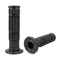 7/8'' ATV Grips Upgrade Universal Handlebar Grips Soft Rubber Thumb Black
