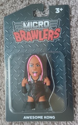 AWESOME KONG Micro Brawler Figure MINT ON CARD Pro Wrestling Crate