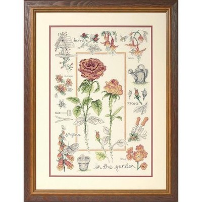 Anker gezähltes Kreuzstich-Set - Im Garten Muster