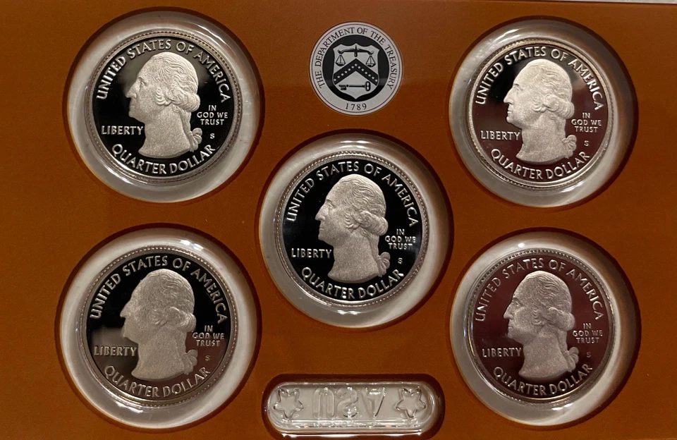 2017~S~ ATB America the Beautiful Quarters Clad Proof Set - No Box, Lens Or COA - Image 2 of 2