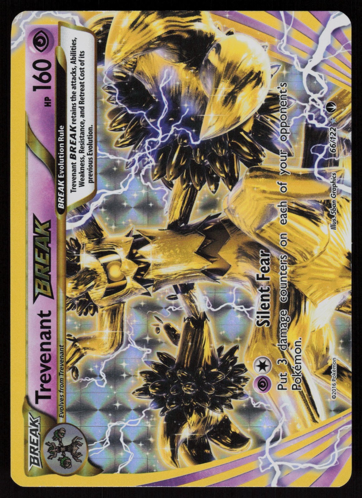 Trevenant BREAK 66/122 Breakpoint Holo LP