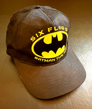 Vintage Six Flags Batman The Ride Snap Back Hat DC Comics