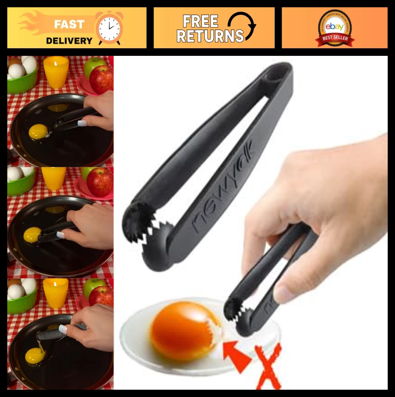 Essential Egg Separator Tool - Quickly Remove Chalaza & Shell Fragments - Kitche
Opens in a new wind
