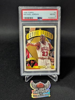MICHAEL JORDAN PSA 8 Chicago Bulls 1995-96 Topps #4 Basketball